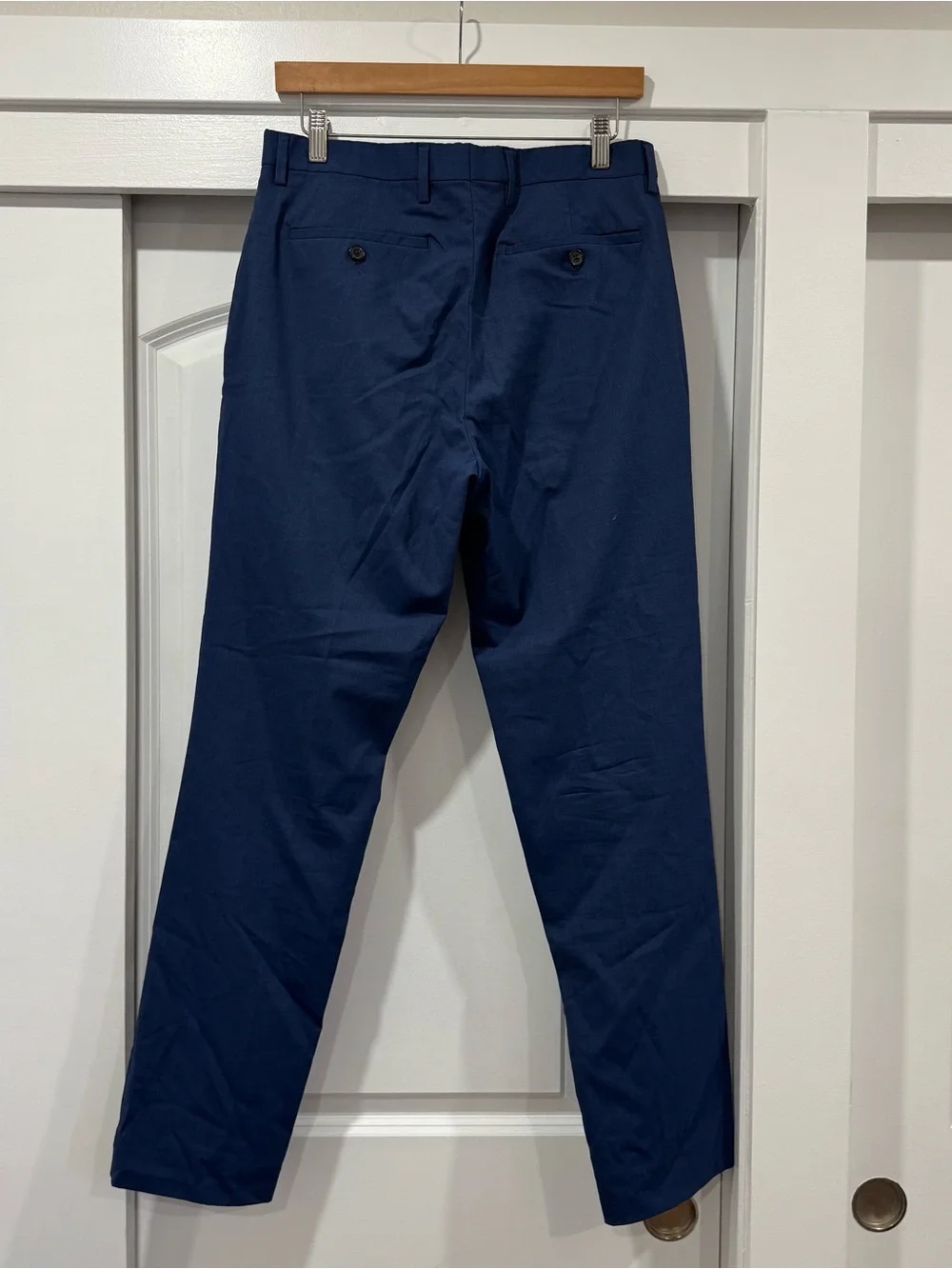 Banana Republic Navy Slim Fit Dress Pant Wool Blend